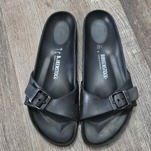 Birkenstock Madrid EVA Size 40 Women's Black Slide Sandals Lightweight